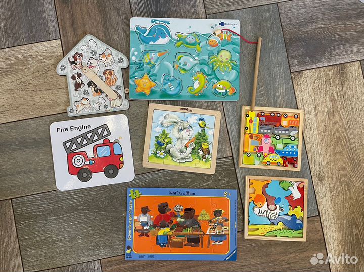 Магнитная рыбалка пазлы раскраска пакетом