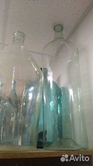 Бутыли стеклянные