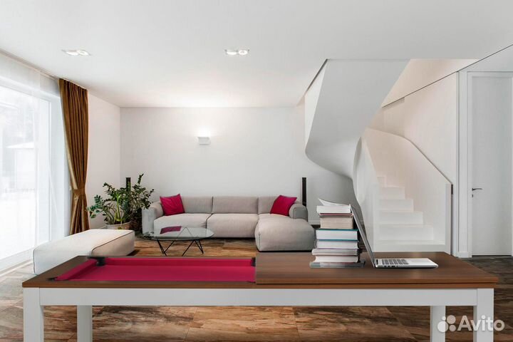 Бильярдный стол Лофт 9 фут. Русская п. лдсп 22