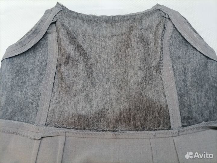 Платье футляр офисное серое 44 M как новое