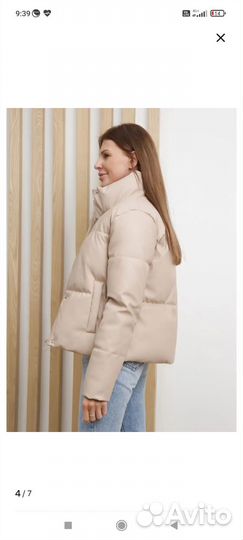 Женская куртка из экокожи