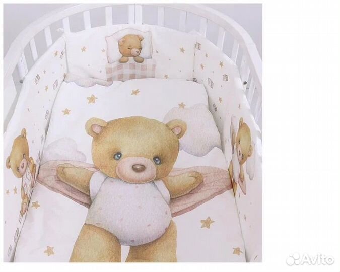 Комплект постельного белья в детскую кроватку