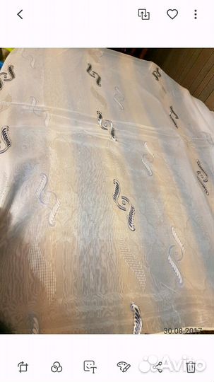 Ткань органза с утяжелителем