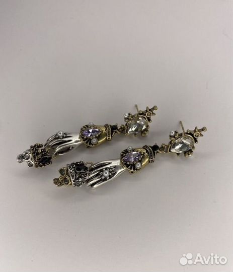 Alexander mcqueen серьги