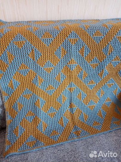 Плед детский вязаный ручная работа