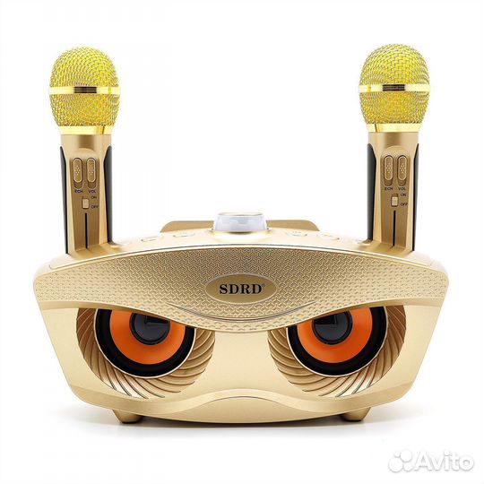 Портативная караоке система sdrd SD-306 золотая