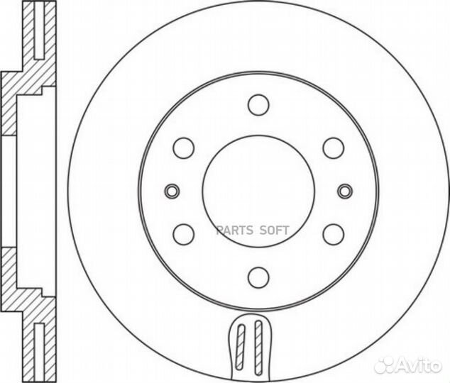 Nibk RN3001 Диск торм.пер