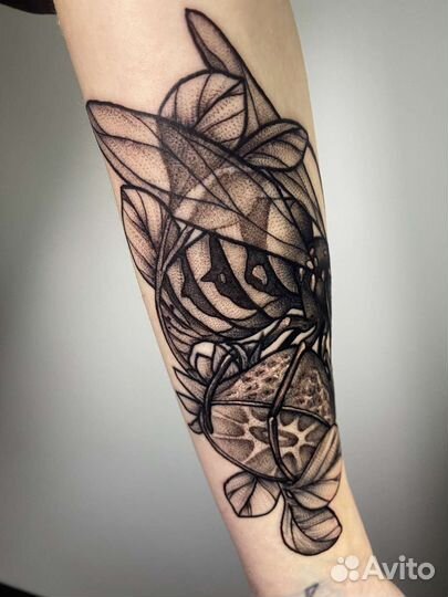 Качественная художественная татуировка