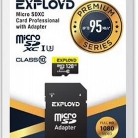 MicroSD 128 гб, для смартфона, 2 года гарантии