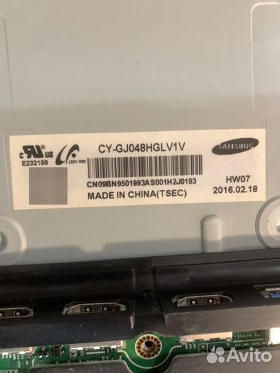 Рзабор samsung UE48JU6400U