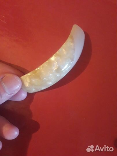 Заколка для волос, молочно-перламутровый