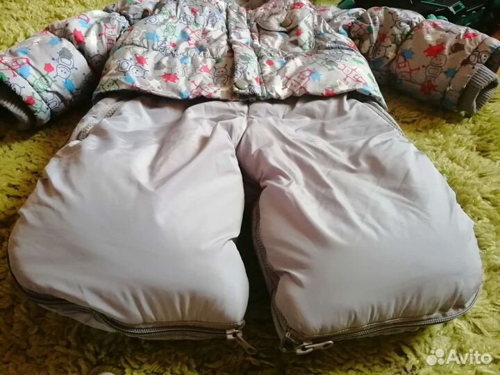 Комбинезон конверт зимний детский 74 80