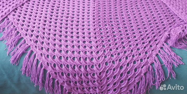 Шикарный треугольный платок, палантин