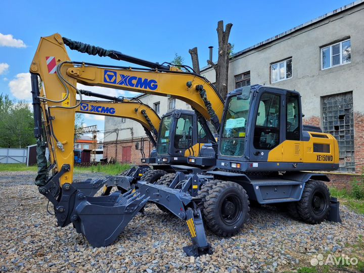 Колёсный экскаватор XCMG XE150WD, 2023