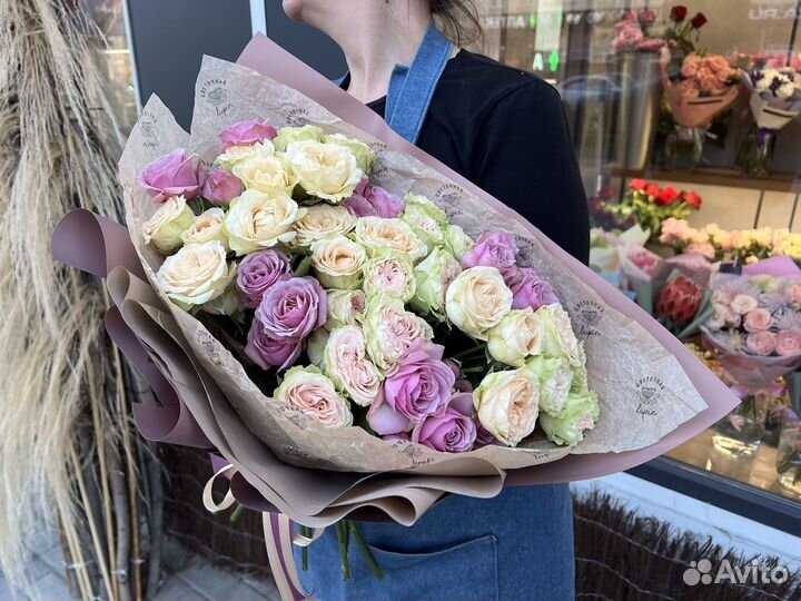 Кустовые пионовидные розы