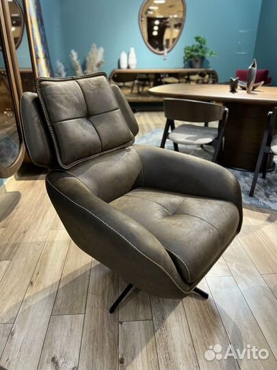 Кресло крутящееся Teslon ткань под нубук