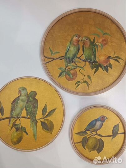 Картина маслом Неразлучники