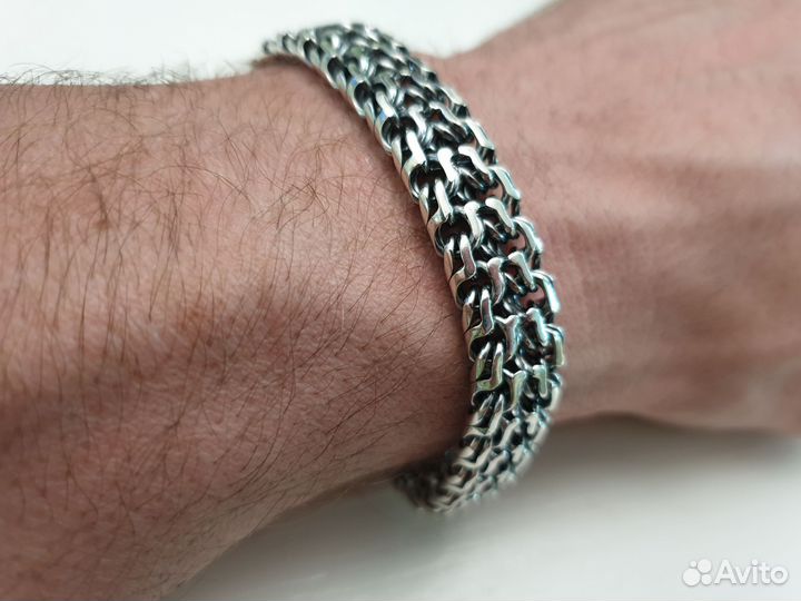 Браслет серебряный император