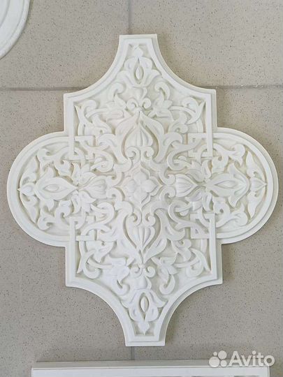 Орнаменты из прочного, натурального гипса