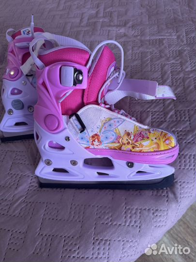 Коньки детские раздвижные 33-36