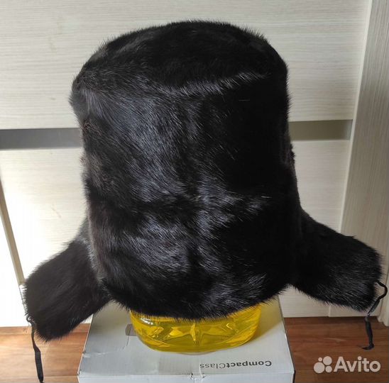 Норковая шапка мужская ушанка