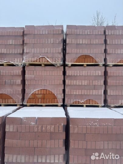 Чебоксарский кирпич цокольный полнотелый 1нф M150