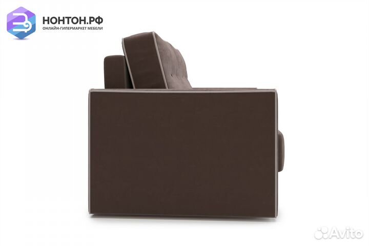 Диван еврокнижка Леон коричневый