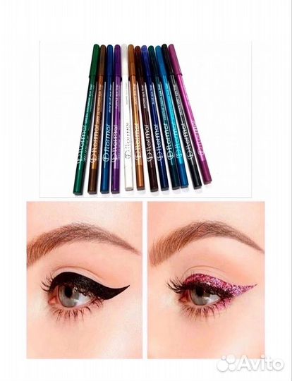 Набор водостойких карандашей для век