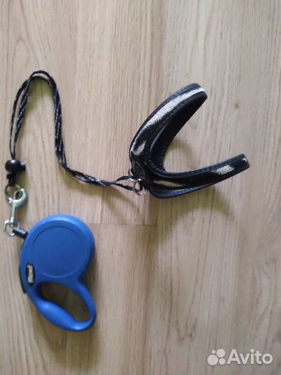 Шлейка для маленькой собаки с рулеткой