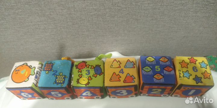 Кубики-мякиши в комплекте 6 шт