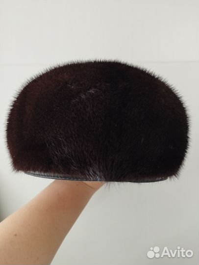 Норковая мужская шапка