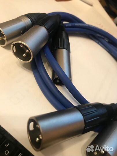 Переходники XLR(папа) -XLR(папа) Длина 20 и 80 см