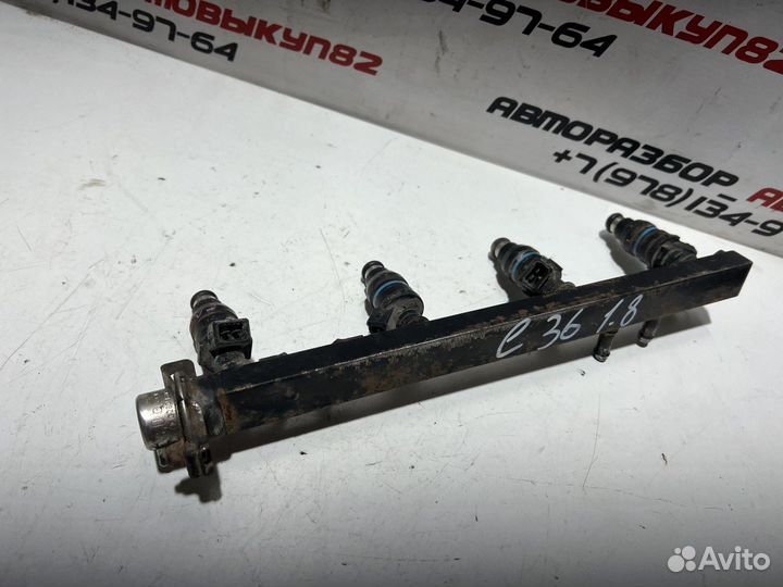 Бмв е36 M40 топливная рампа с форсунками