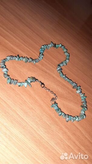 Браслет и бусы из природной бирюзы. Винтаж
