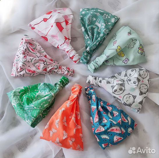 Косынки на голову для девочек 6-8 лет и старше