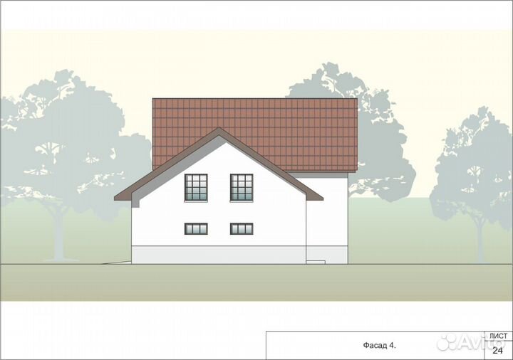 Готовый проект 2-х этажного дома