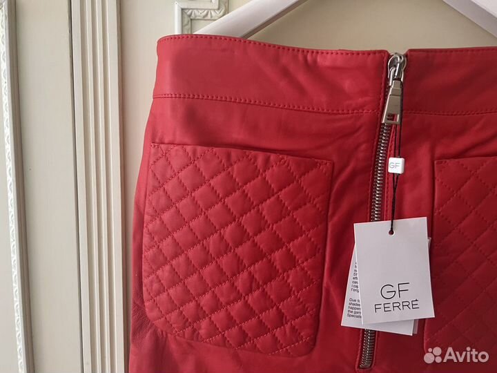 Нов кожаная юбка Ferre blugirl John Richmond 44-46