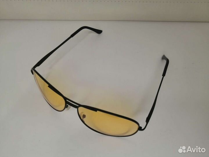 Очки авиаторы жёлтые для вождения автомобиля новые