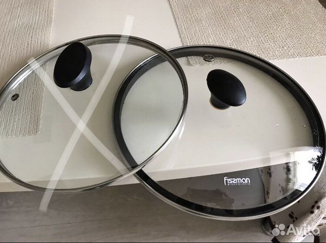 Крышка на сковороду fissman и Сковорода tefal