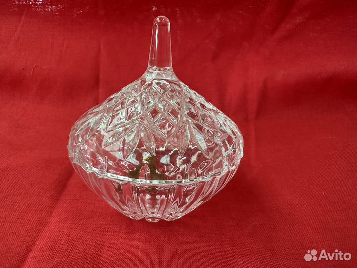 Вазочка шкатулка Crystal d'arques France