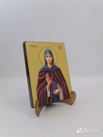 Преподобная Марина Берийская, 15x20x1,8 см, арт И8620