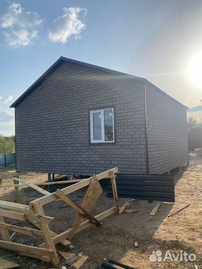 Дом каркасный кирпичный,строительство коттеджа