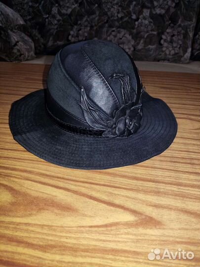 Шляпа женская(кожа/замш)