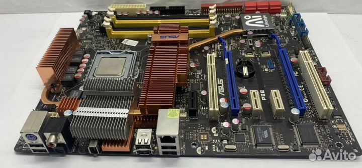 Материнская плата+процессор+память + кулер+а/к