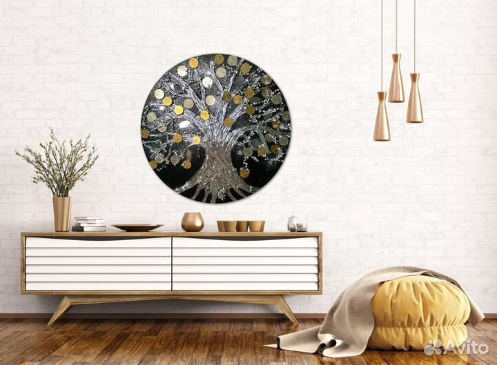 Картина интерьерная денежное дерево