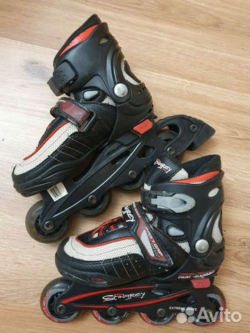 Коньки роликовые раздвижные р. 28