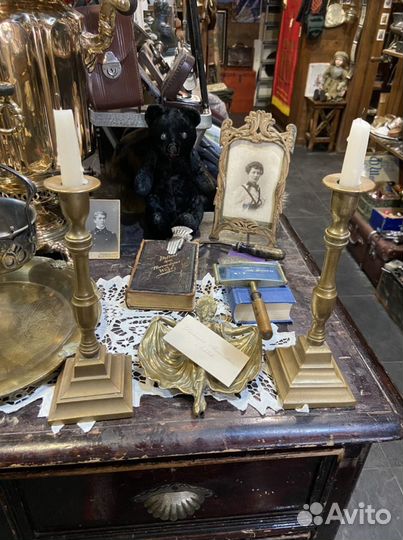 Подвечники старинные парные разные, до 1917г