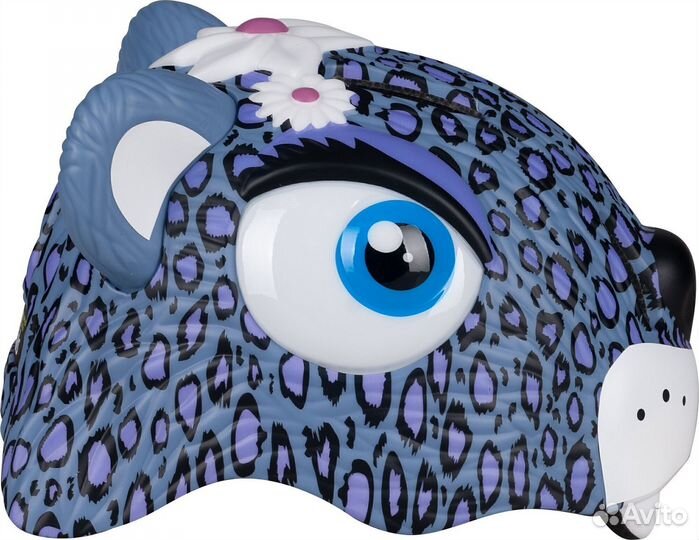 Шлем Funny Animals Леопард камо фиолетовый Tag1721