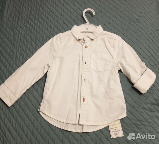 Детская, новая рубашка, белая
