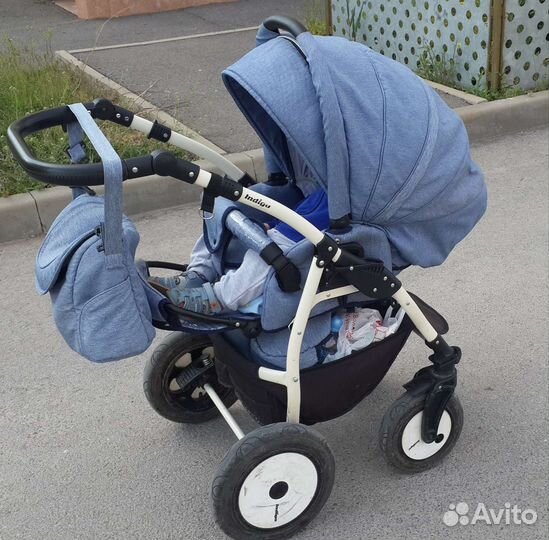 Детские коляски 2 в 1 индиго
